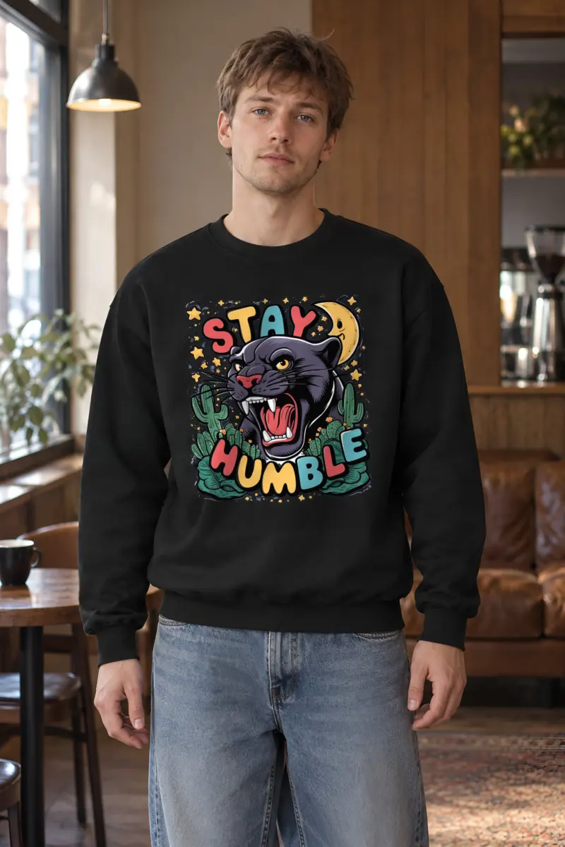 "Desert Night Roar" Heavy Blend Unisex Crewneck Sweatshirt