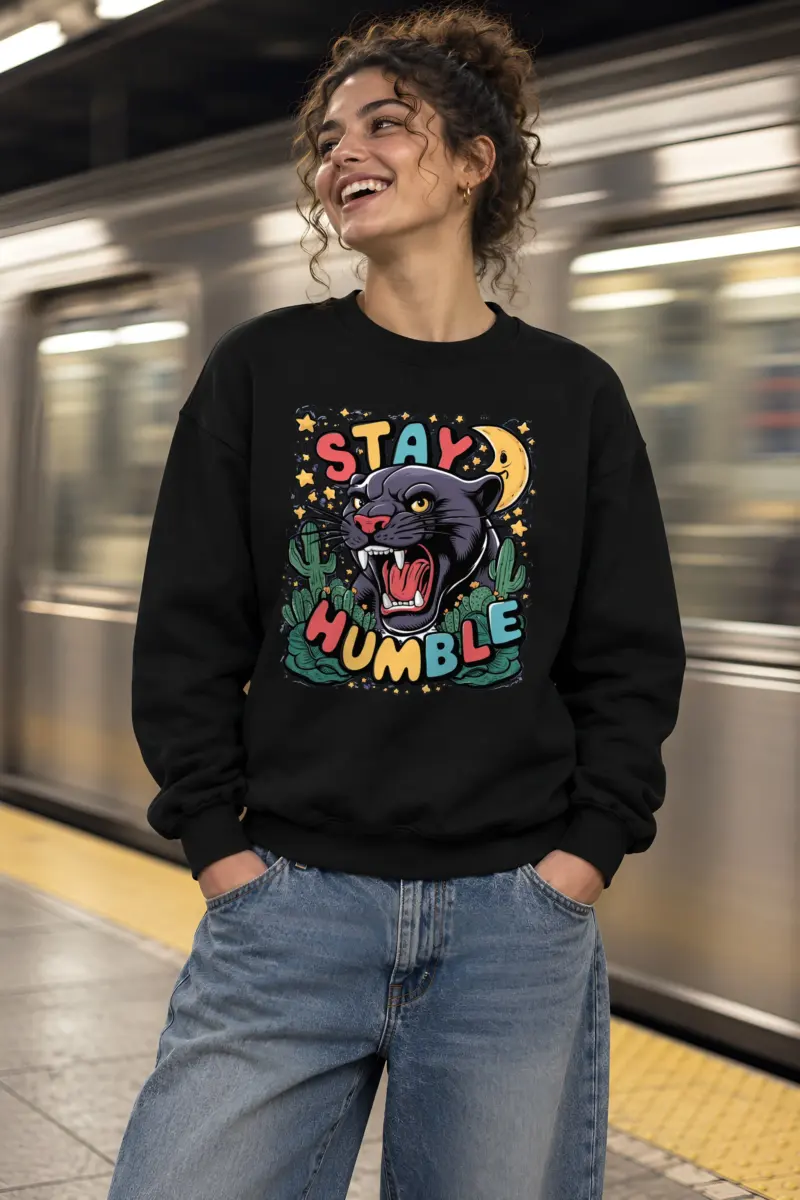 "Desert Night Roar" Heavy Blend Unisex Crewneck Sweatshirt