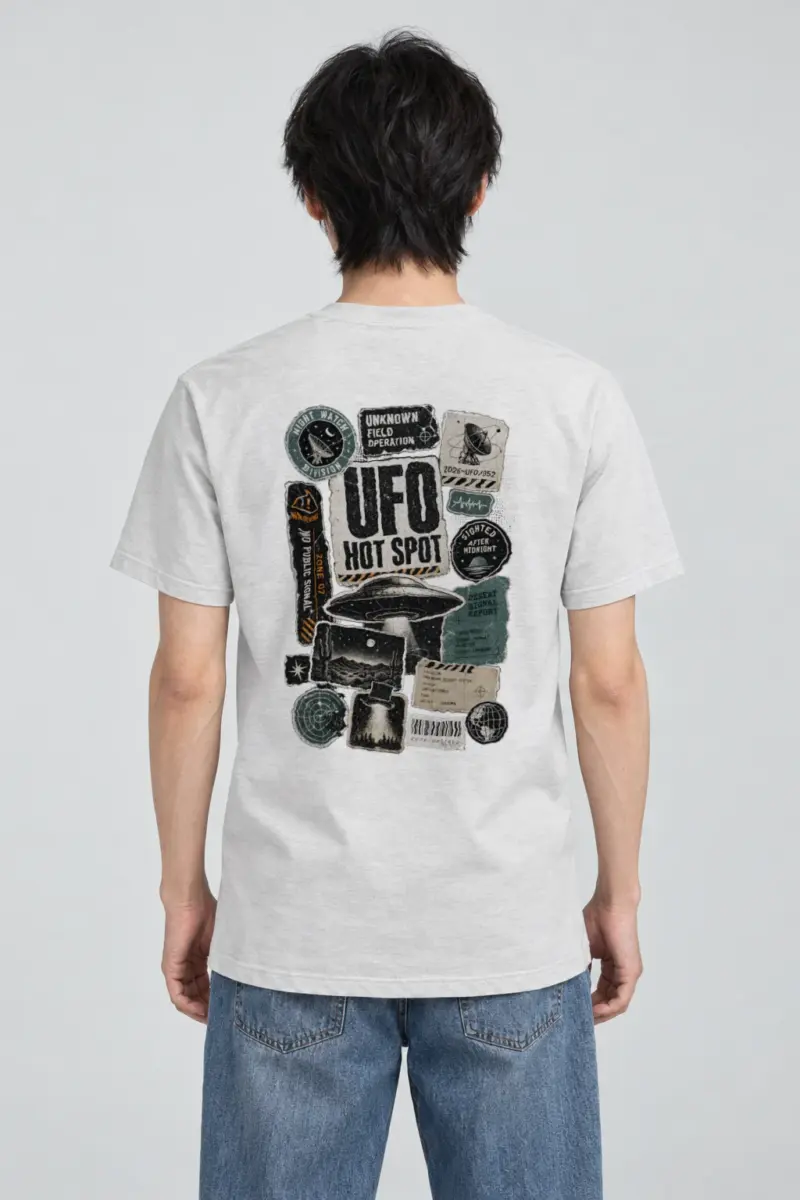 "Desert Signal Report" Heavyweight Unisex Crewneck T-shirt