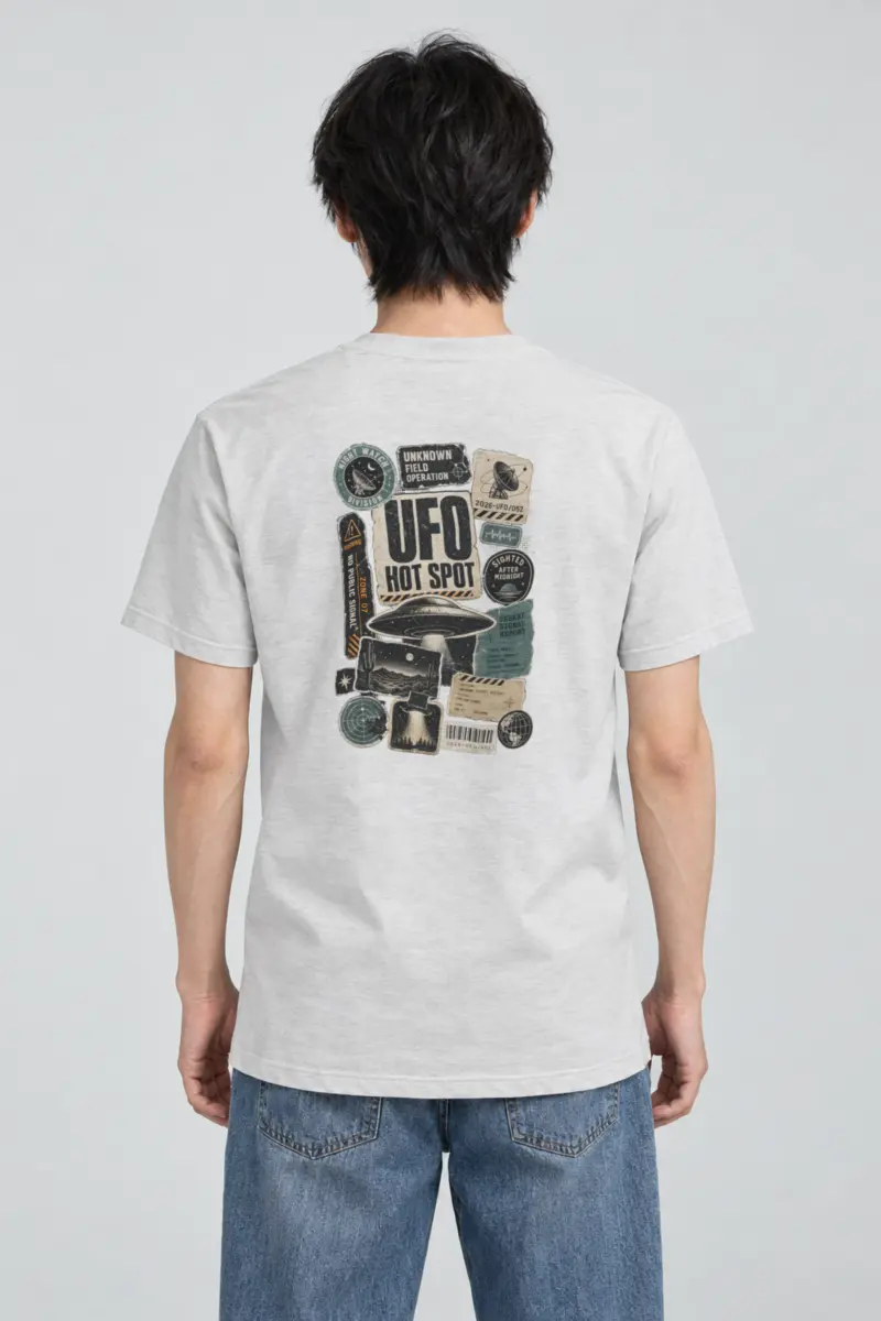 "Desert Signal Report" Heavyweight Unisex Crewneck T-shirt