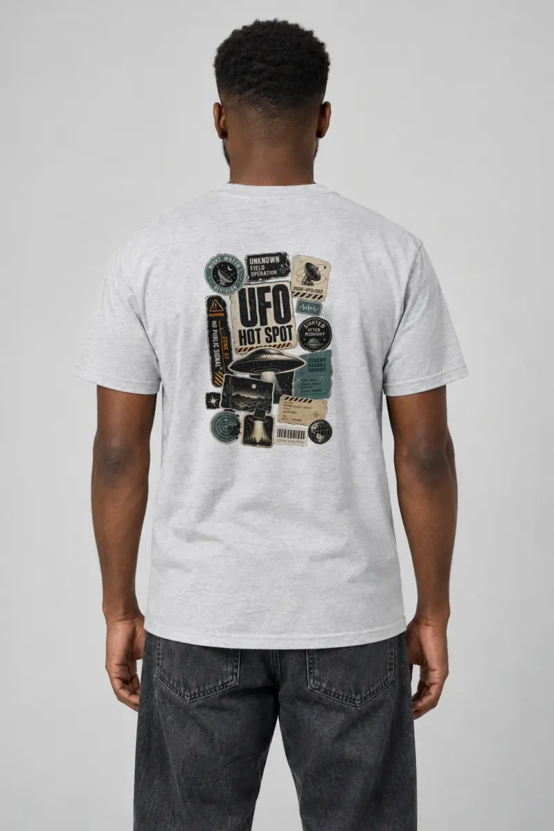 "Desert Signal Report" Heavyweight Unisex Crewneck T-shirt