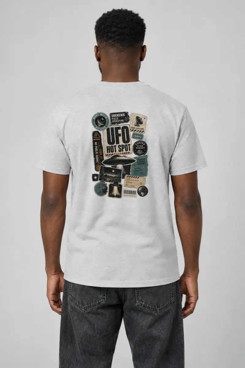 "Desert Signal Report" Heavyweight Unisex Crewneck T-shirt