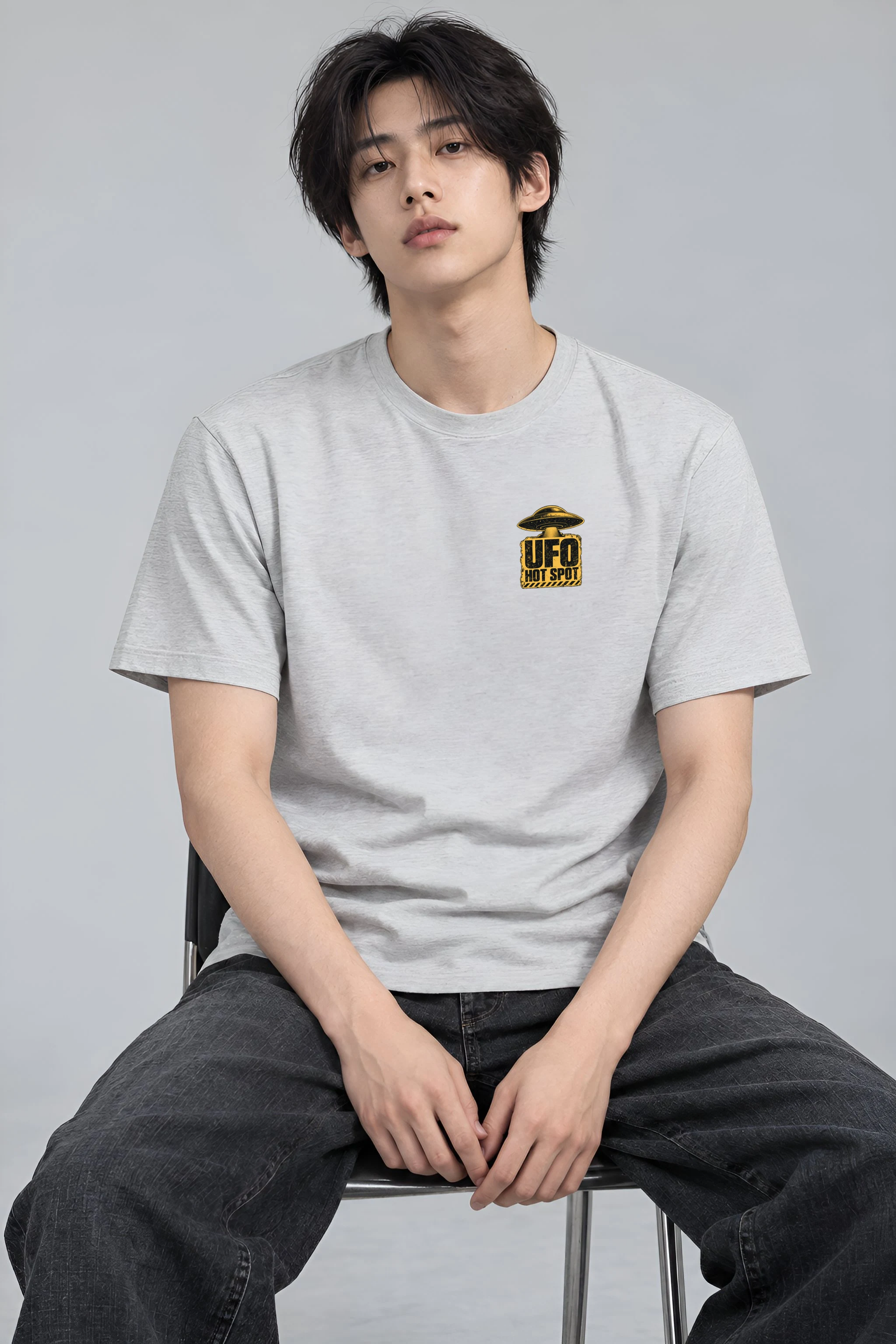 "Desert Signal Report" Heavyweight Unisex Crewneck T-shirt