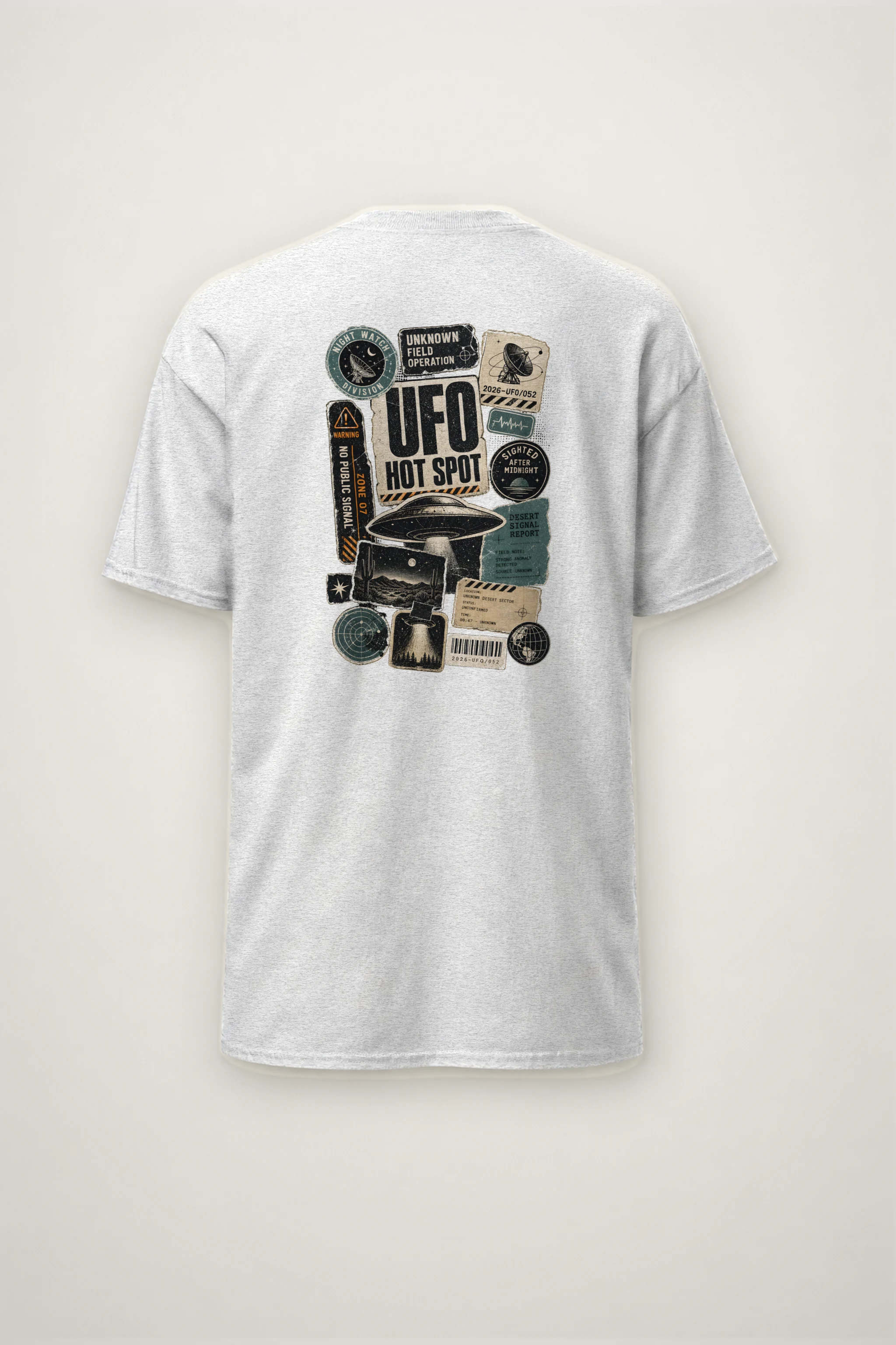 "Desert Signal Report" Heavyweight Unisex Crewneck T-shirt
