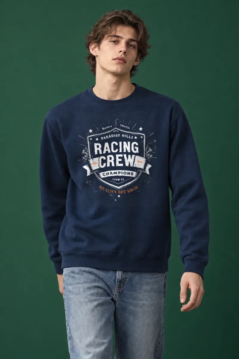 "Desert Trails Racing Crew" Heavy Blend Unisex Crewneck Sweatshirt