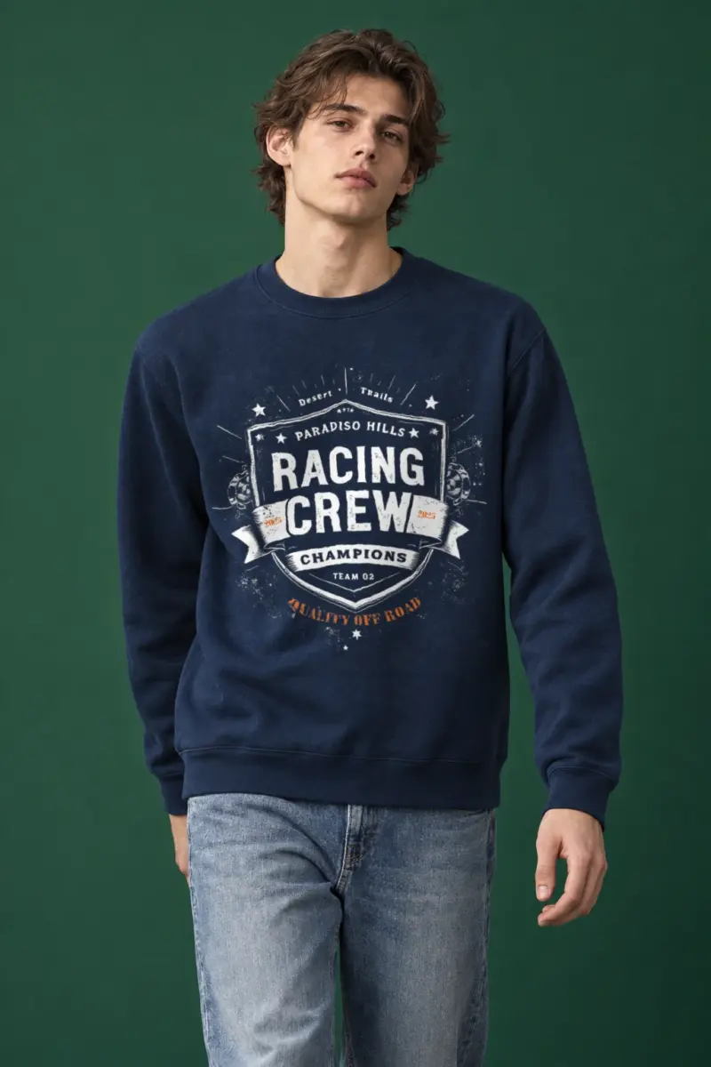 "Desert Trails Racing Crew" Heavy Blend Unisex Crewneck Sweatshirt