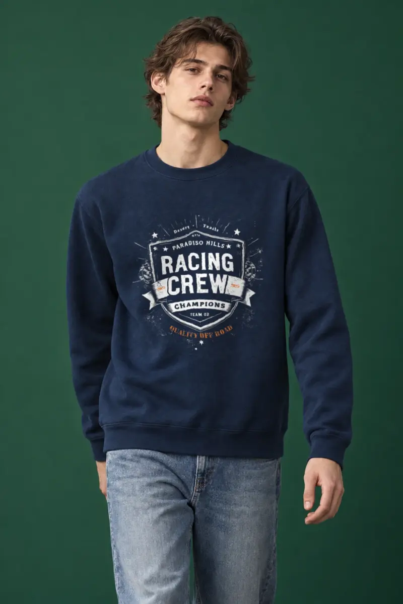 "Desert Trails Racing Crew" Heavy Blend Unisex Crewneck Sweatshirt