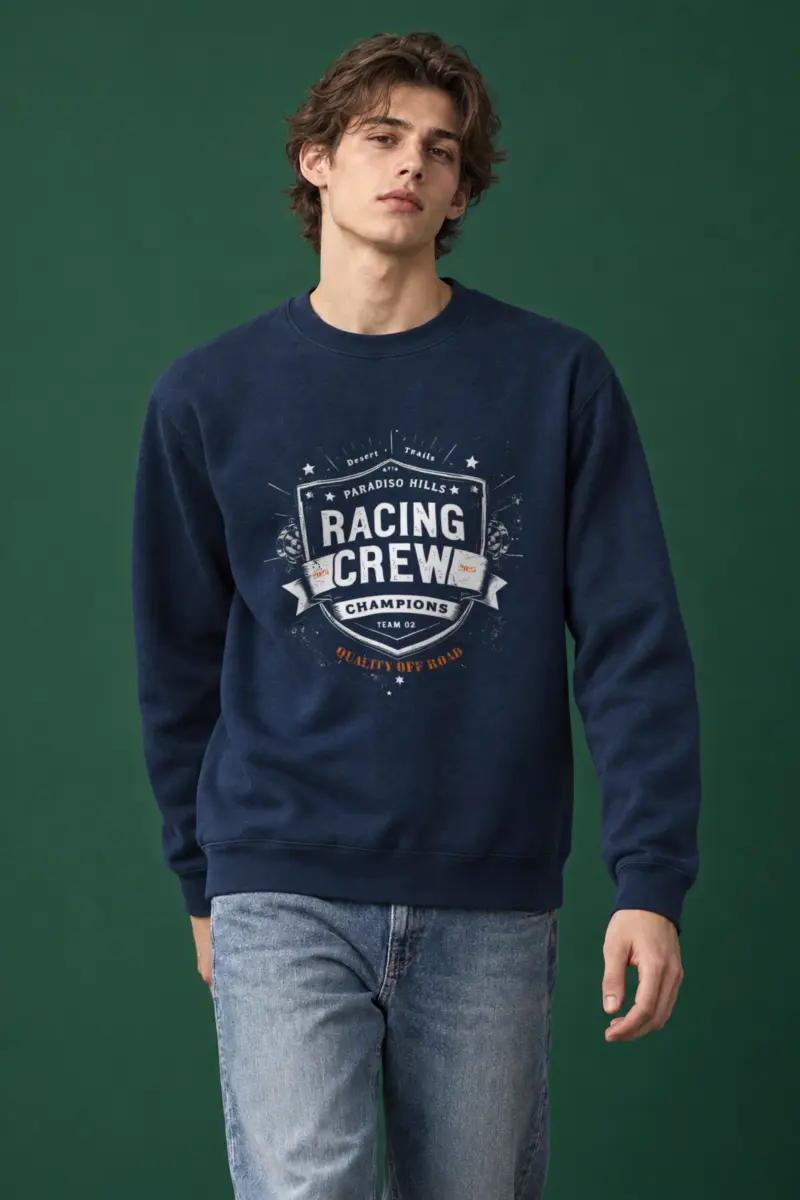 "Desert Trails Racing Crew" Heavy Blend Unisex Crewneck Sweatshirt