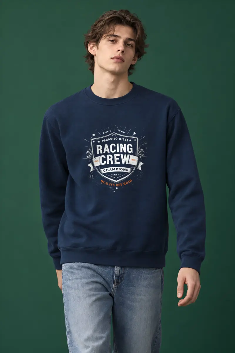 "Desert Trails Racing Crew" Heavy Blend Unisex Crewneck Sweatshirt