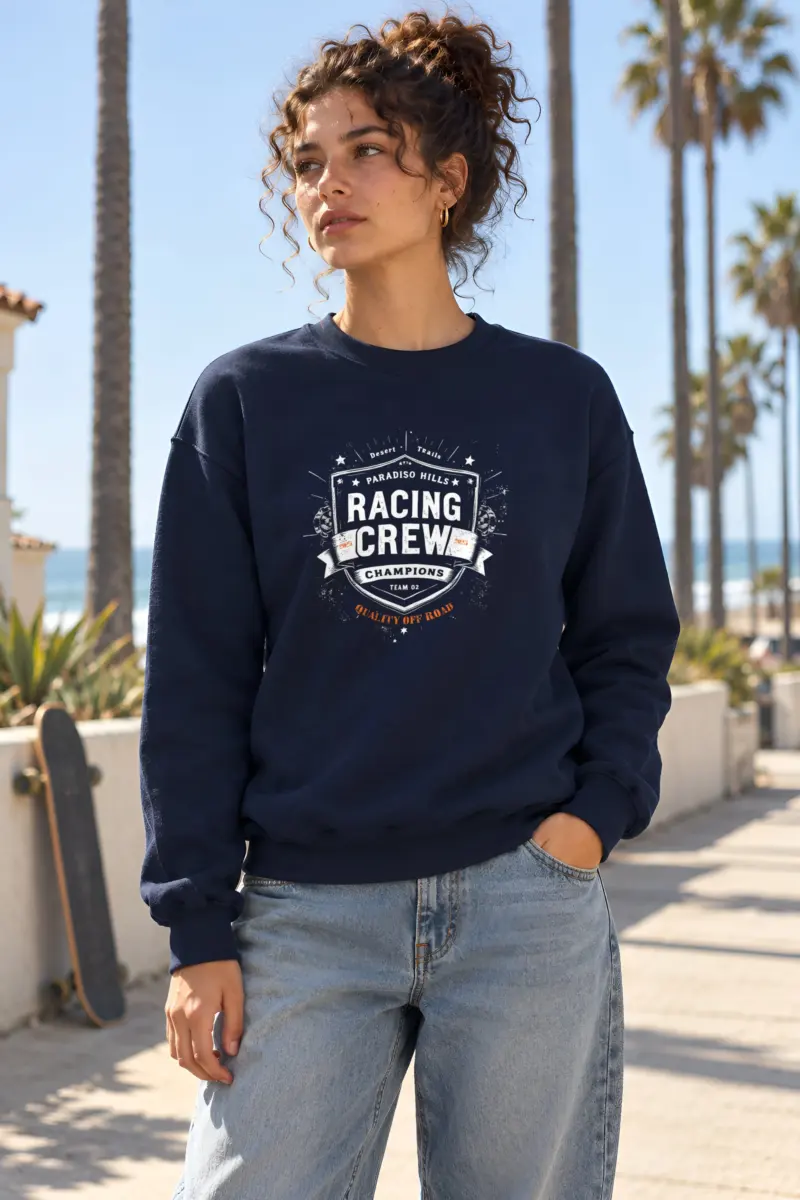 "Desert Trails Racing Crew" Heavy Blend Unisex Crewneck Sweatshirt