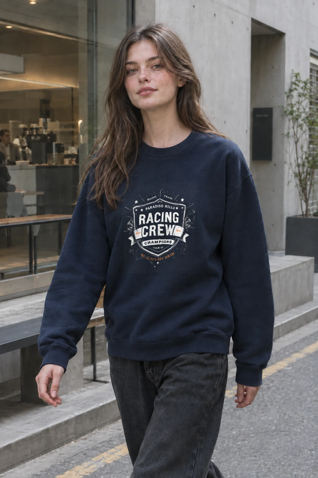 "Desert Trails Racing Crew" Heavy Blend Unisex Crewneck Sweatshirt | Gildan 18000