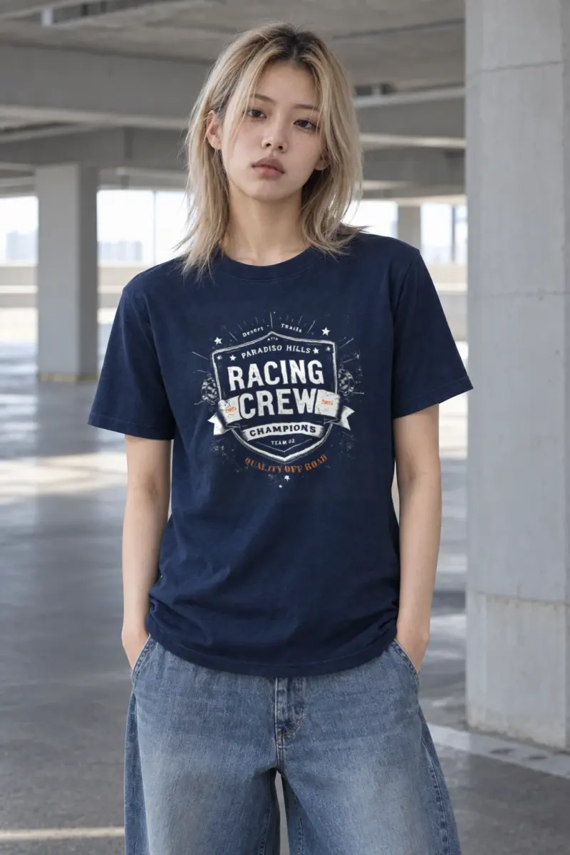 "Desert Trails Racing" Heavyweight Unisex Crewneck T-shirt