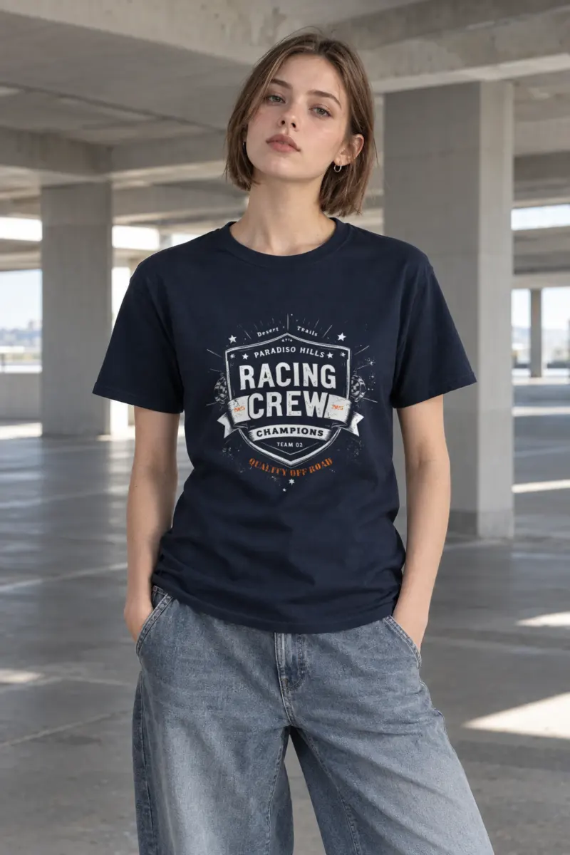 "Desert Trails Racing" Heavyweight Unisex Crewneck T-shirt