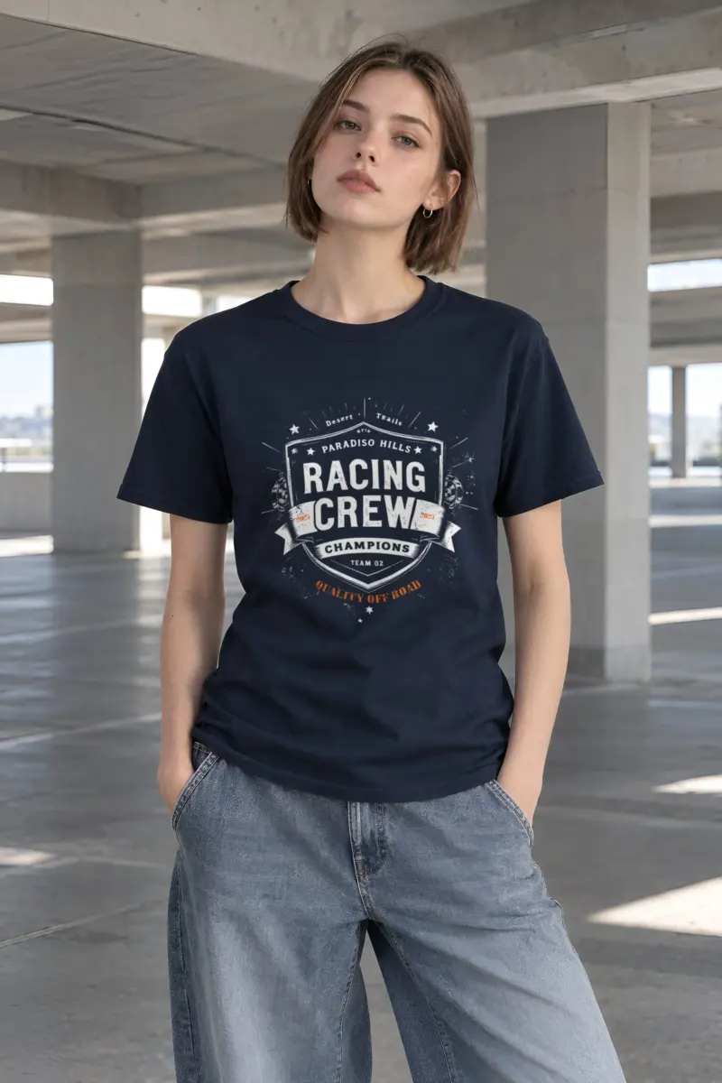"Desert Trails Racing" Heavyweight Unisex Crewneck T-shirt