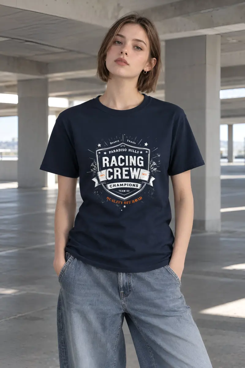 "Desert Trails Racing" Heavyweight Unisex Crewneck T-shirt