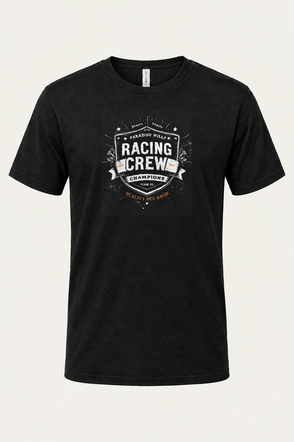 "Desert Trails Racing" Heavyweight Unisex Crewneck T-shirt | Gildan 5000