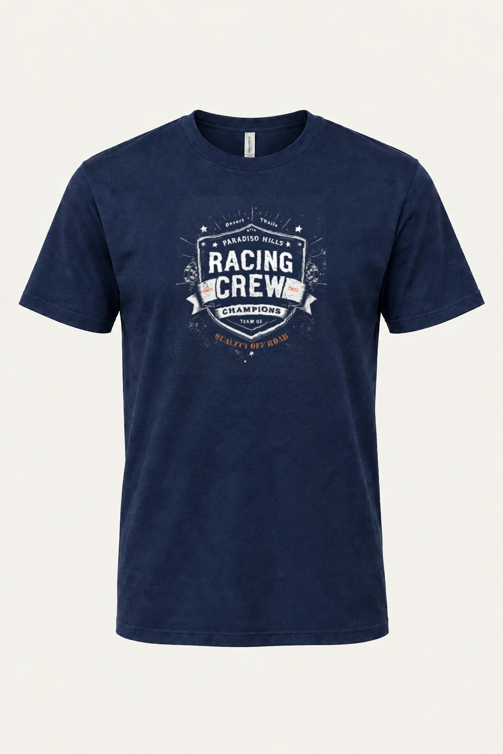 "Desert Trails Racing" Heavyweight Unisex Crewneck T-shirt | Gildan 5000