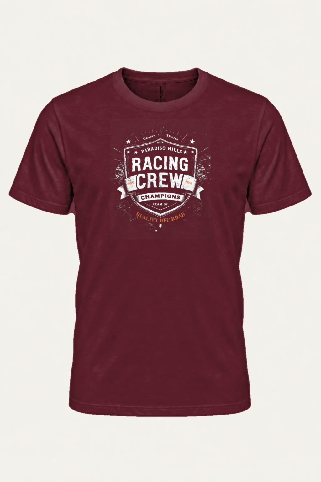 "Desert Trails Racing" Heavyweight Unisex Crewneck T-shirt | Gildan 5000
