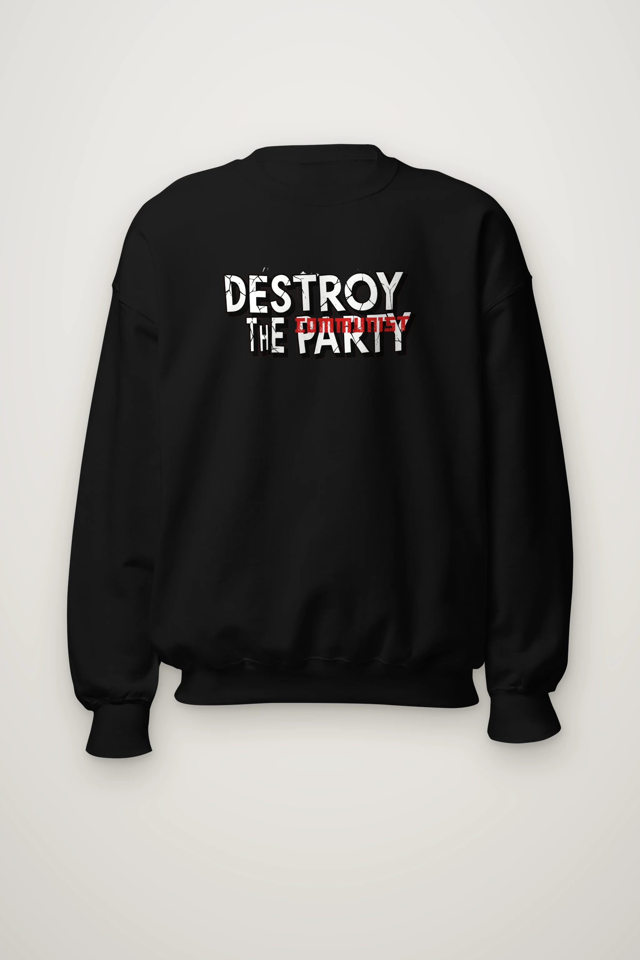 "Destroy The Communist Party" Heavy Blend Unisex Crewneck Sweatshirt
