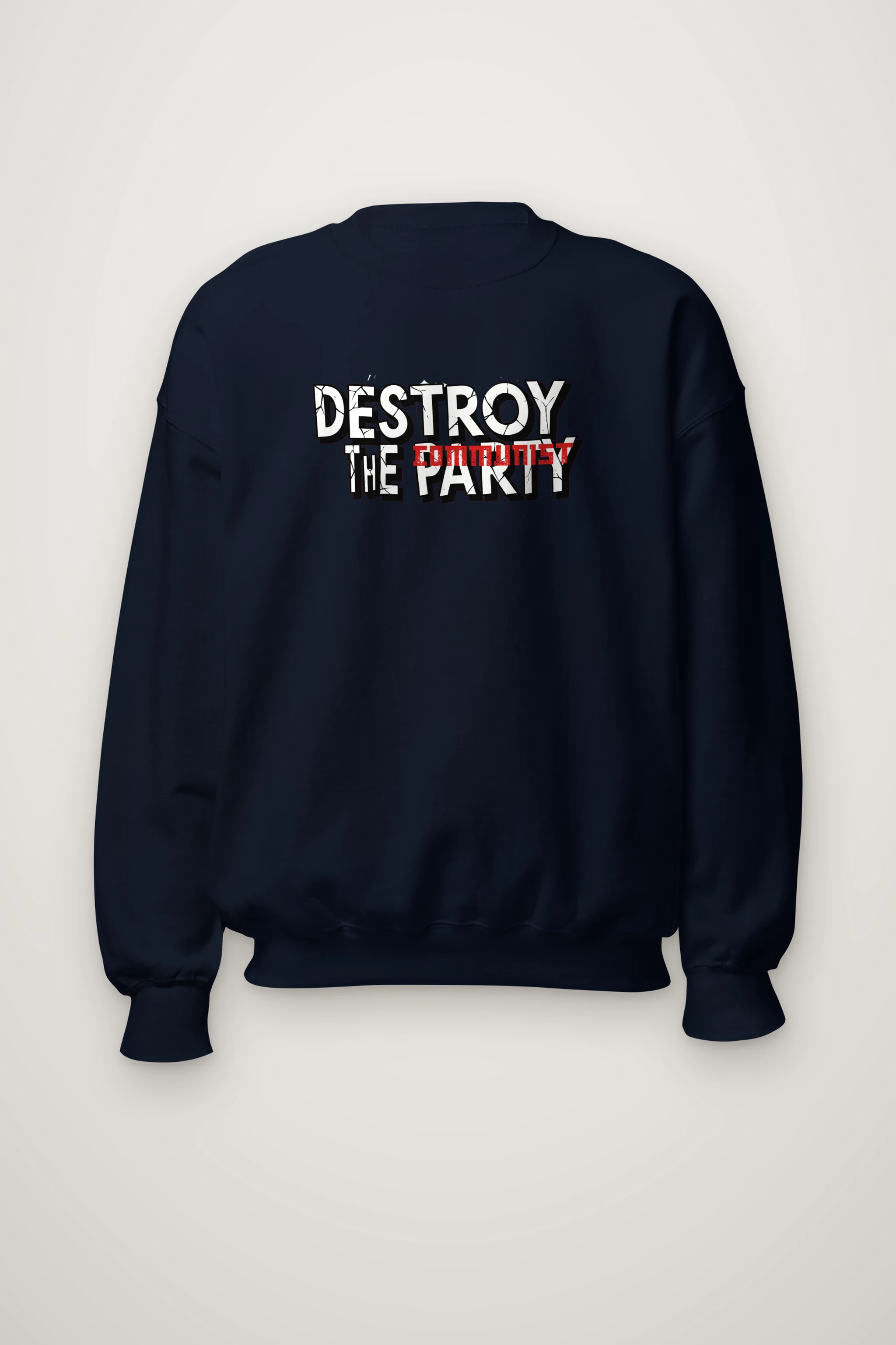 "Destroy The Communist Party" Heavy Blend Unisex Crewneck Sweatshirt