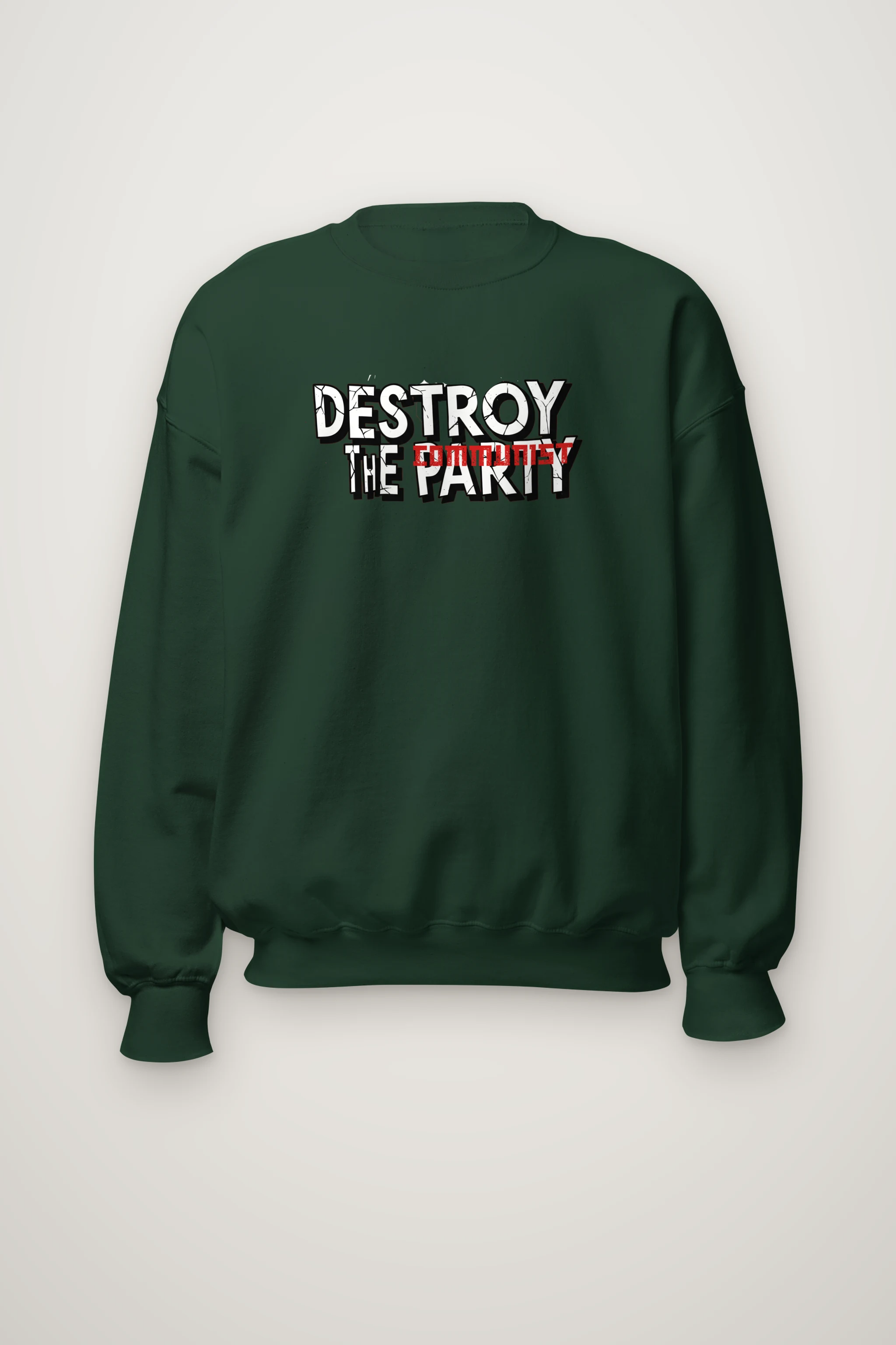 "Destroy The Communist Party" Heavy Blend Unisex Crewneck Sweatshirt