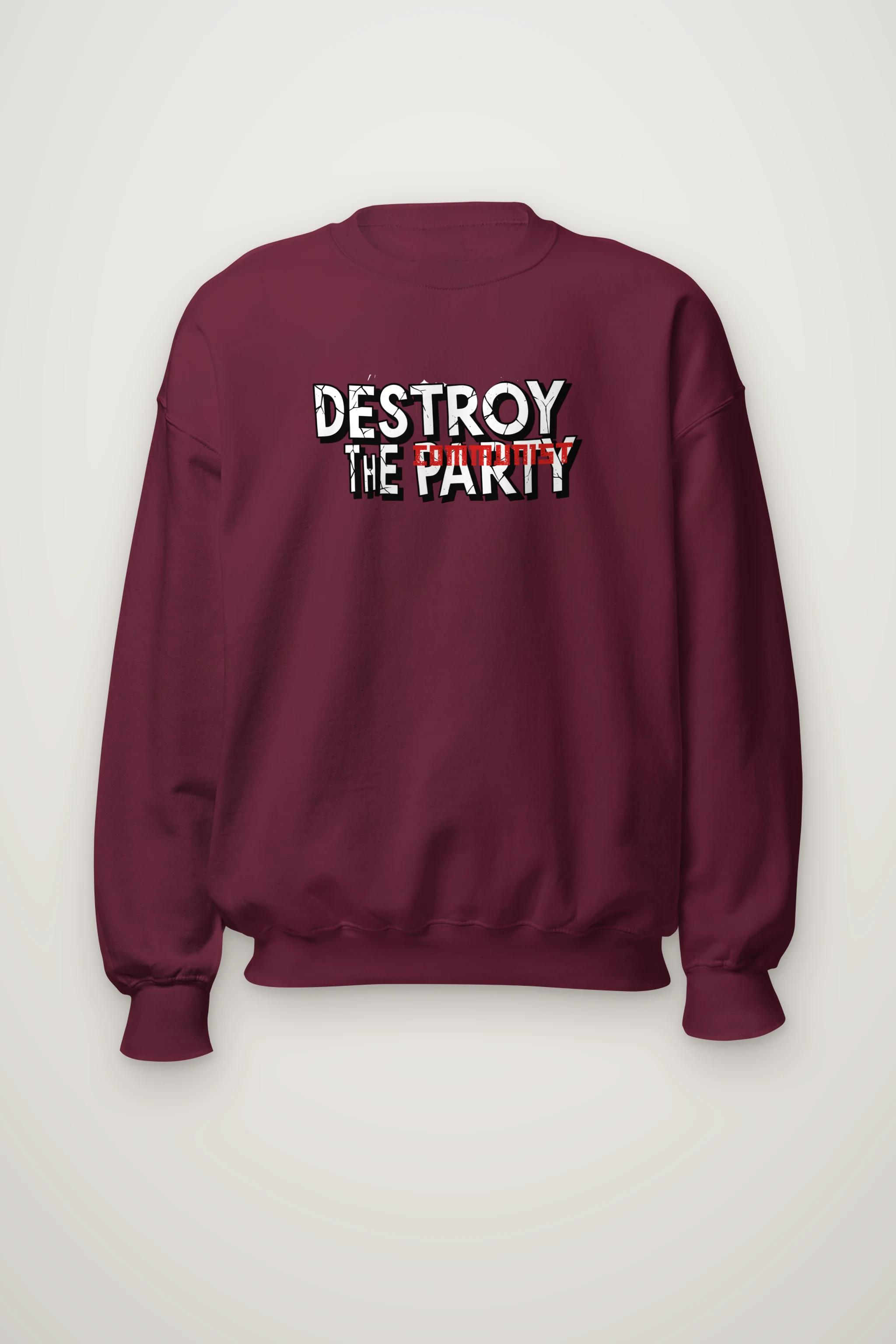 "Destroy The Communist Party" Heavy Blend Unisex Crewneck Sweatshirt