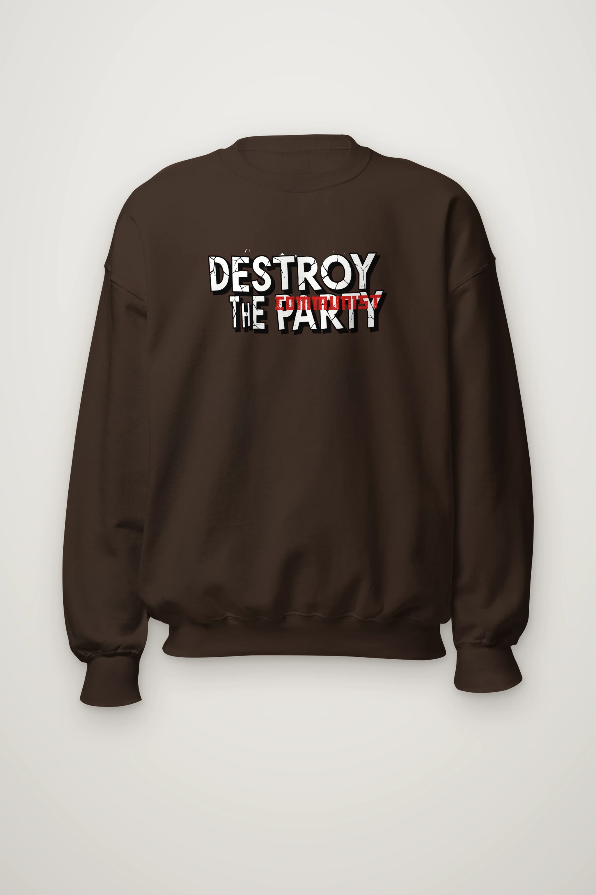 "Destroy The Communist Party" Heavy Blend Unisex Crewneck Sweatshirt