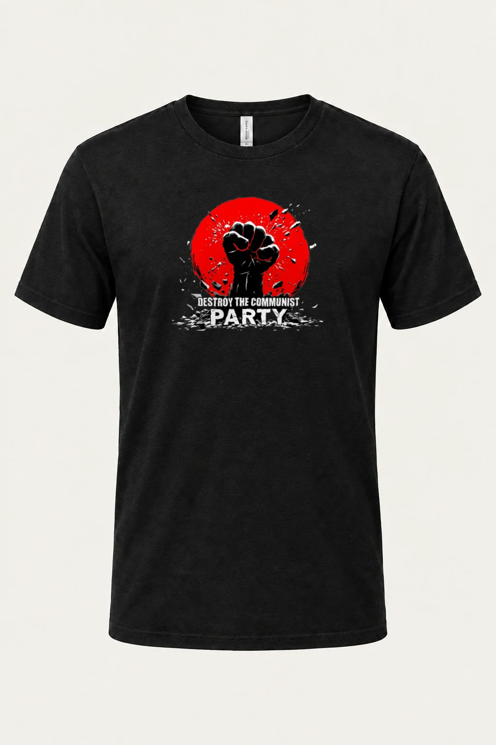 "Destroy The Communist Party" Heavyweight Unisex Crewneck T-shirt | Gildan 5000