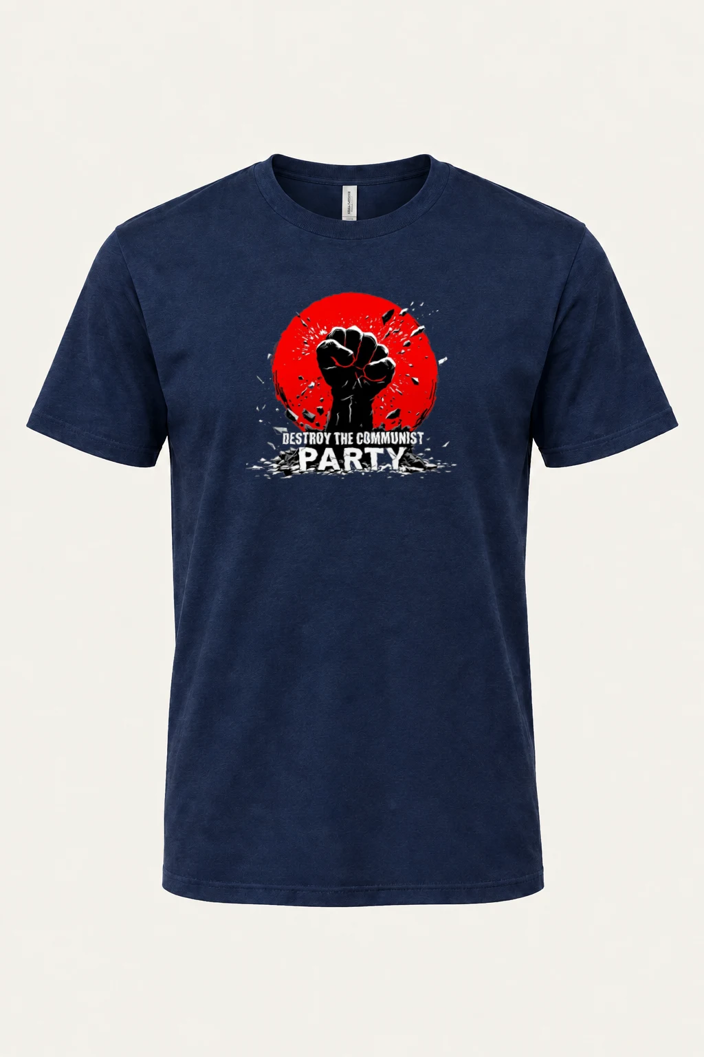 "Destroy The Communist Party" Heavyweight Unisex Crewneck T-shirt | Gildan 5000
