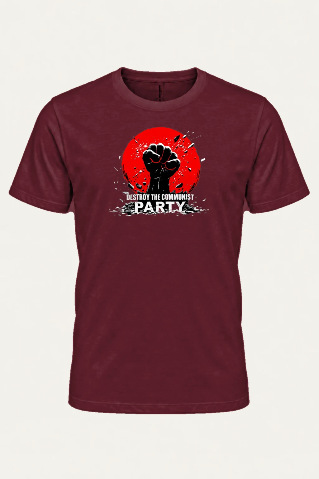 "Destroy The Communist Party" Heavyweight Unisex Crewneck T-shirt | Gildan 5000