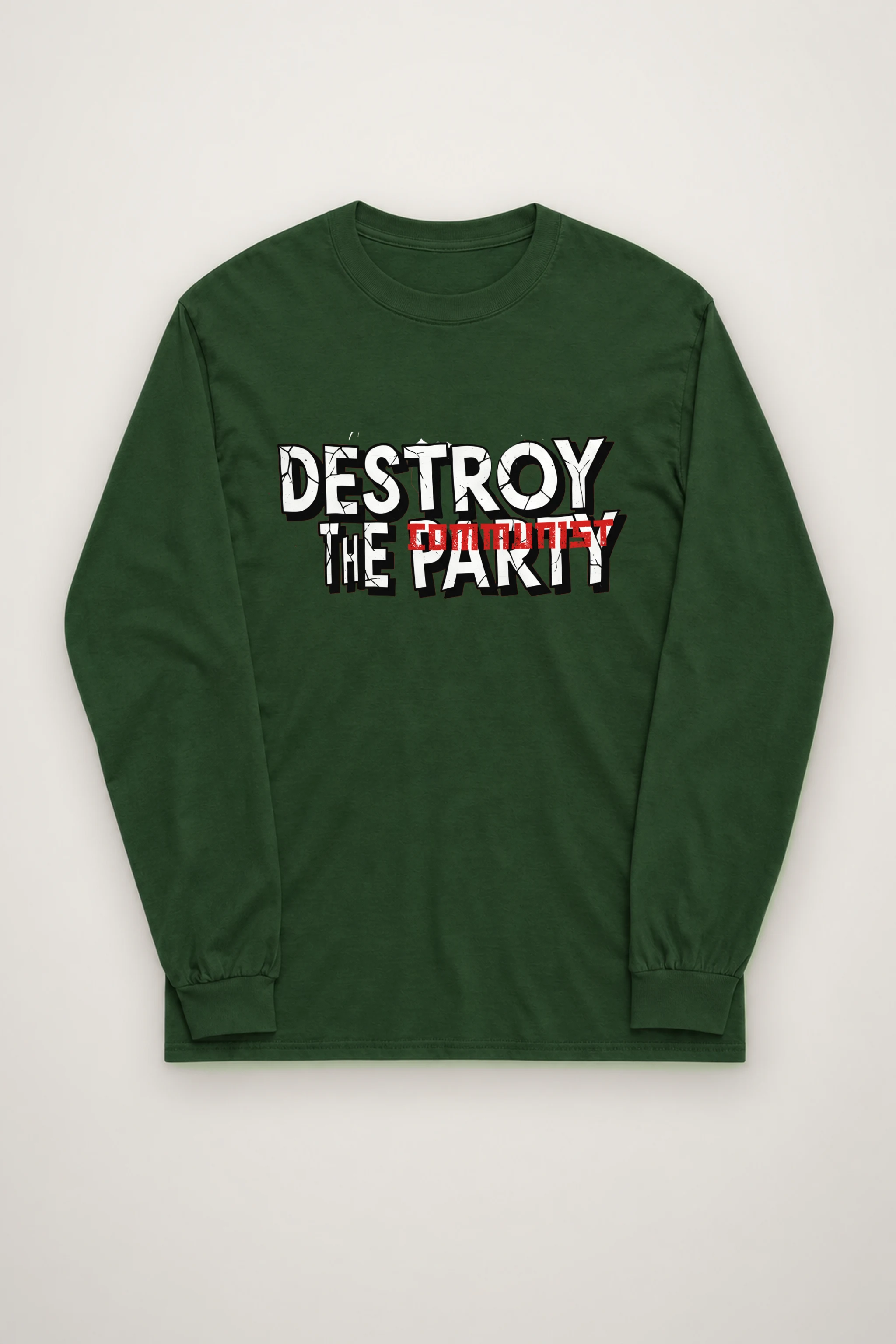"Destroy The Communist Party" Unisex Longsleeve T-shirt