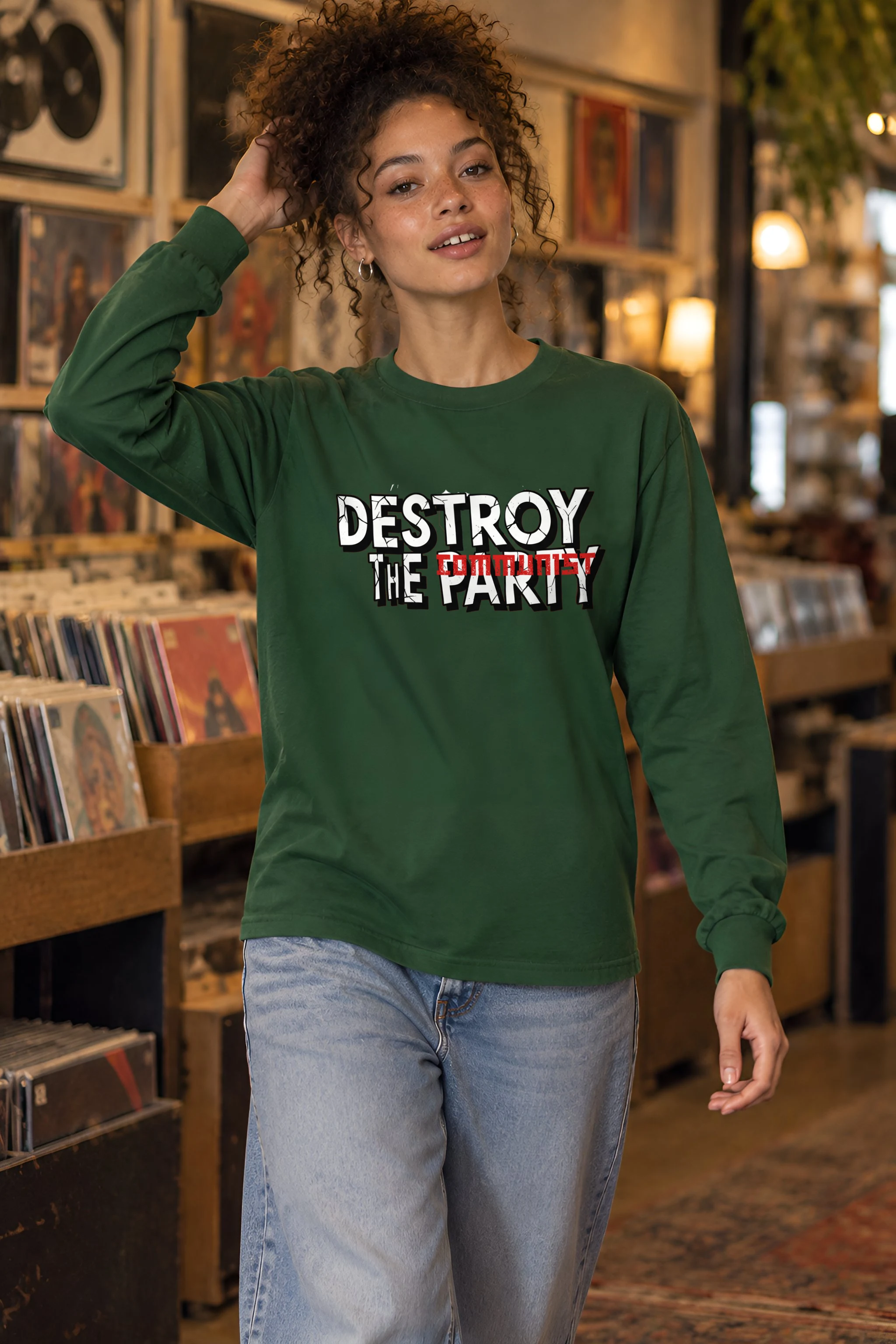 "Destroy The Communist Party" Unisex Longsleeve T-shirt