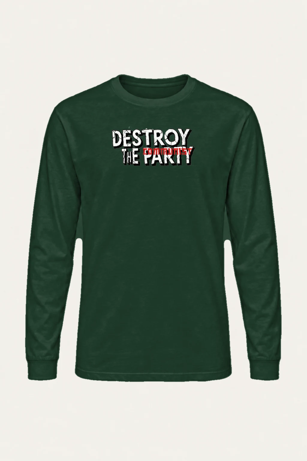 "Destroy The Communist Party" Unisex Longsleeve T-shirt | Gildan 2400