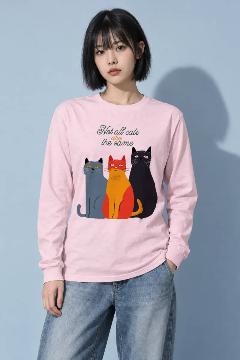 "Different Cats Club" Unisex Longsleeve T-shirt