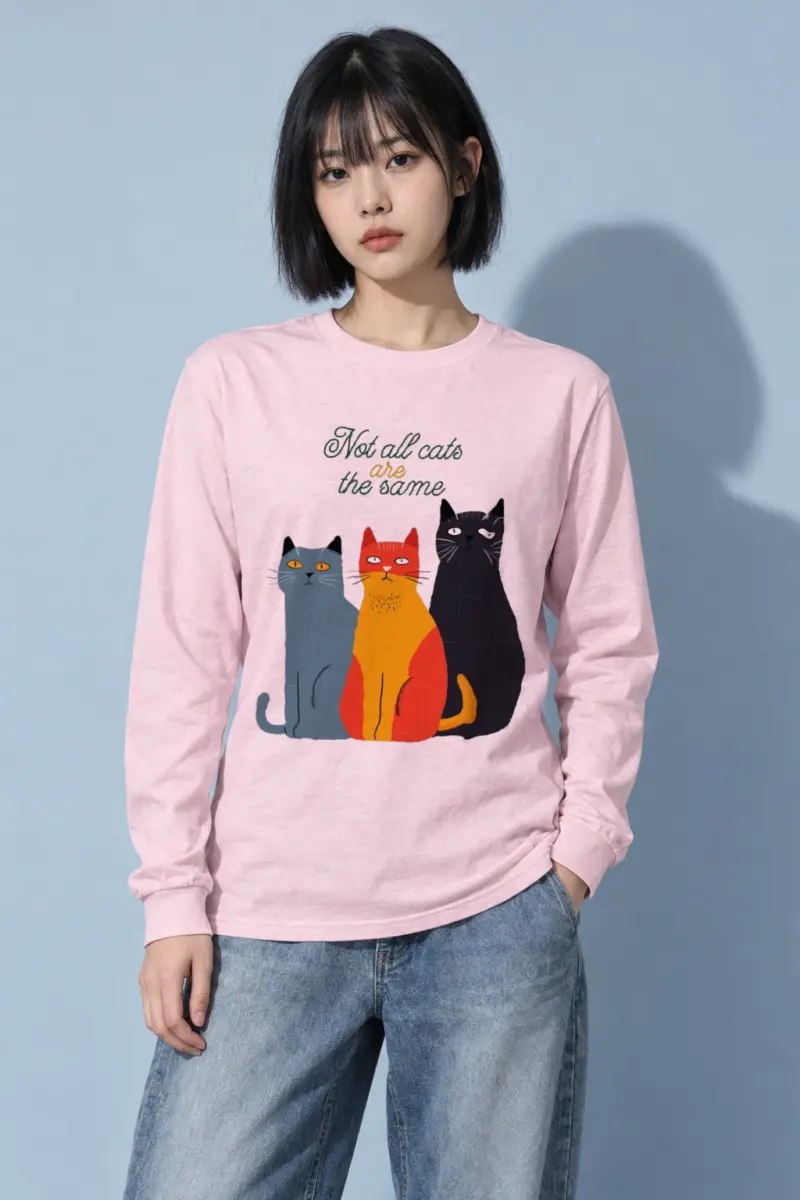 "Different Cats Club" Unisex Longsleeve T-shirt