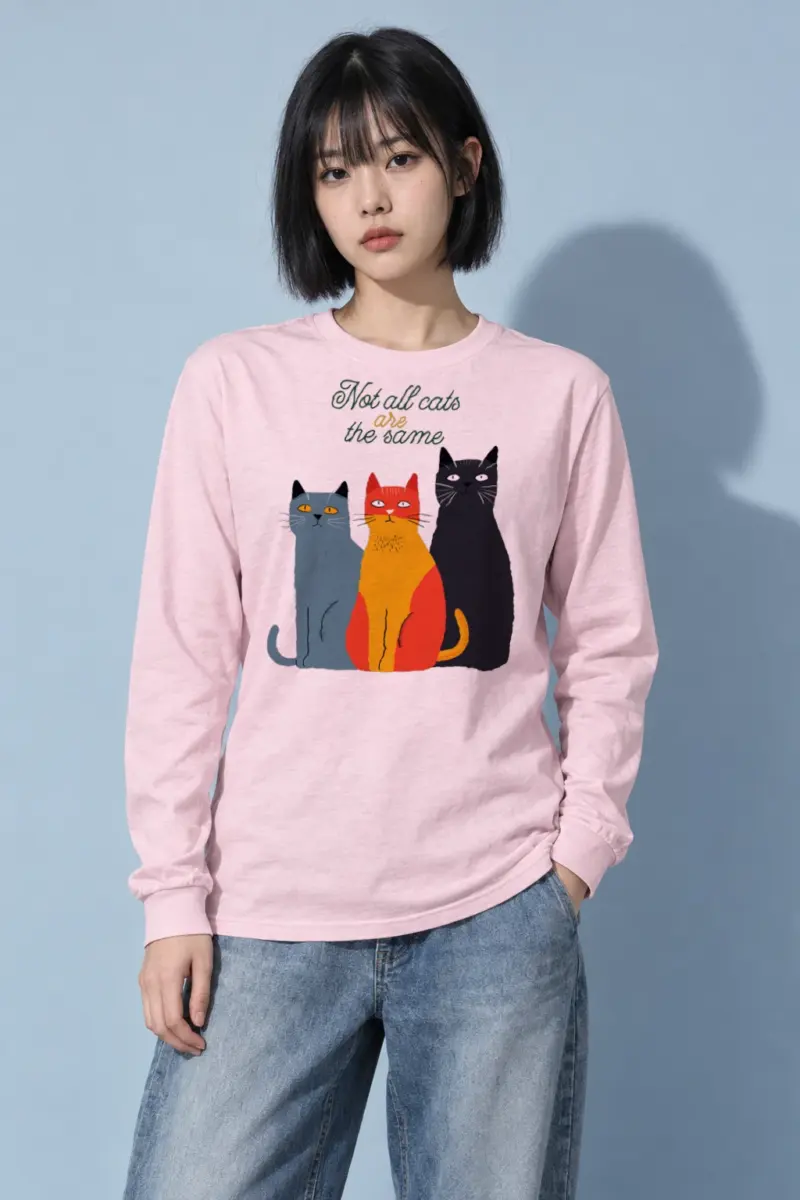 "Different Cats Club" Unisex Longsleeve T-shirt
