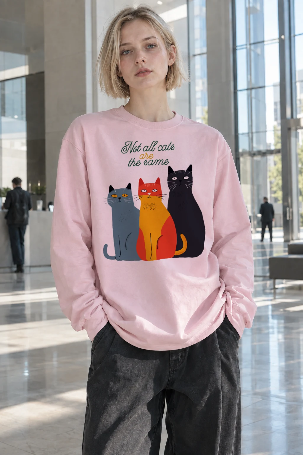 "Different Cats Club" Unisex Longsleeve T-shirt | Gildan 2400