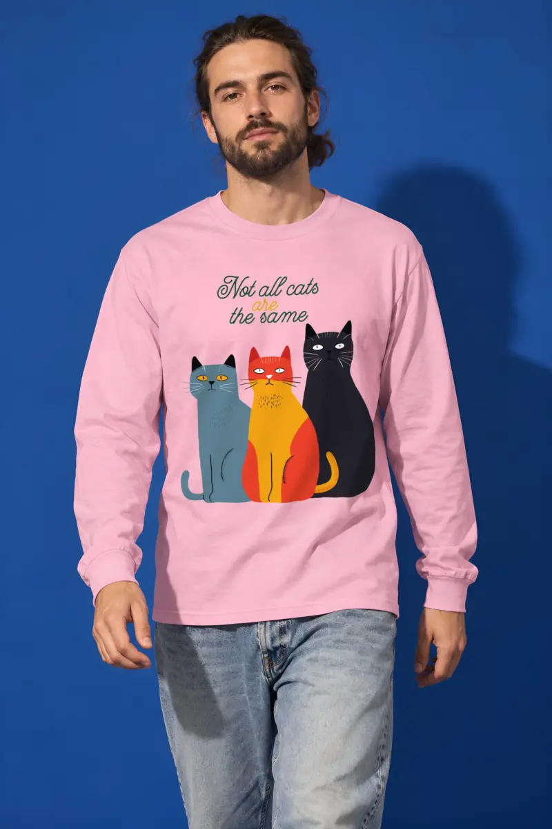 "Different Cats Club" Unisex Longsleeve T-shirt