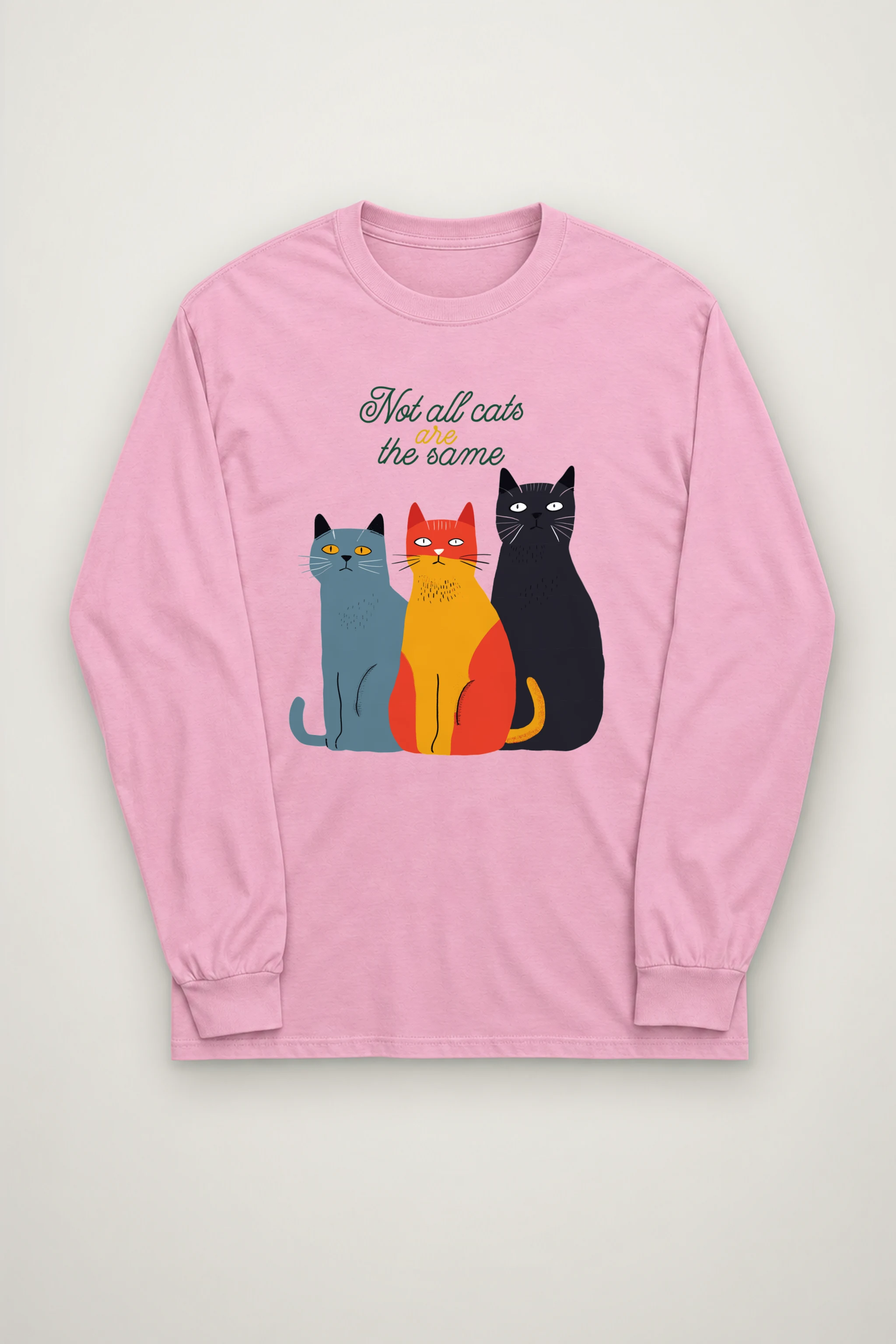 "Different Cats Club" Unisex Longsleeve T-shirt
