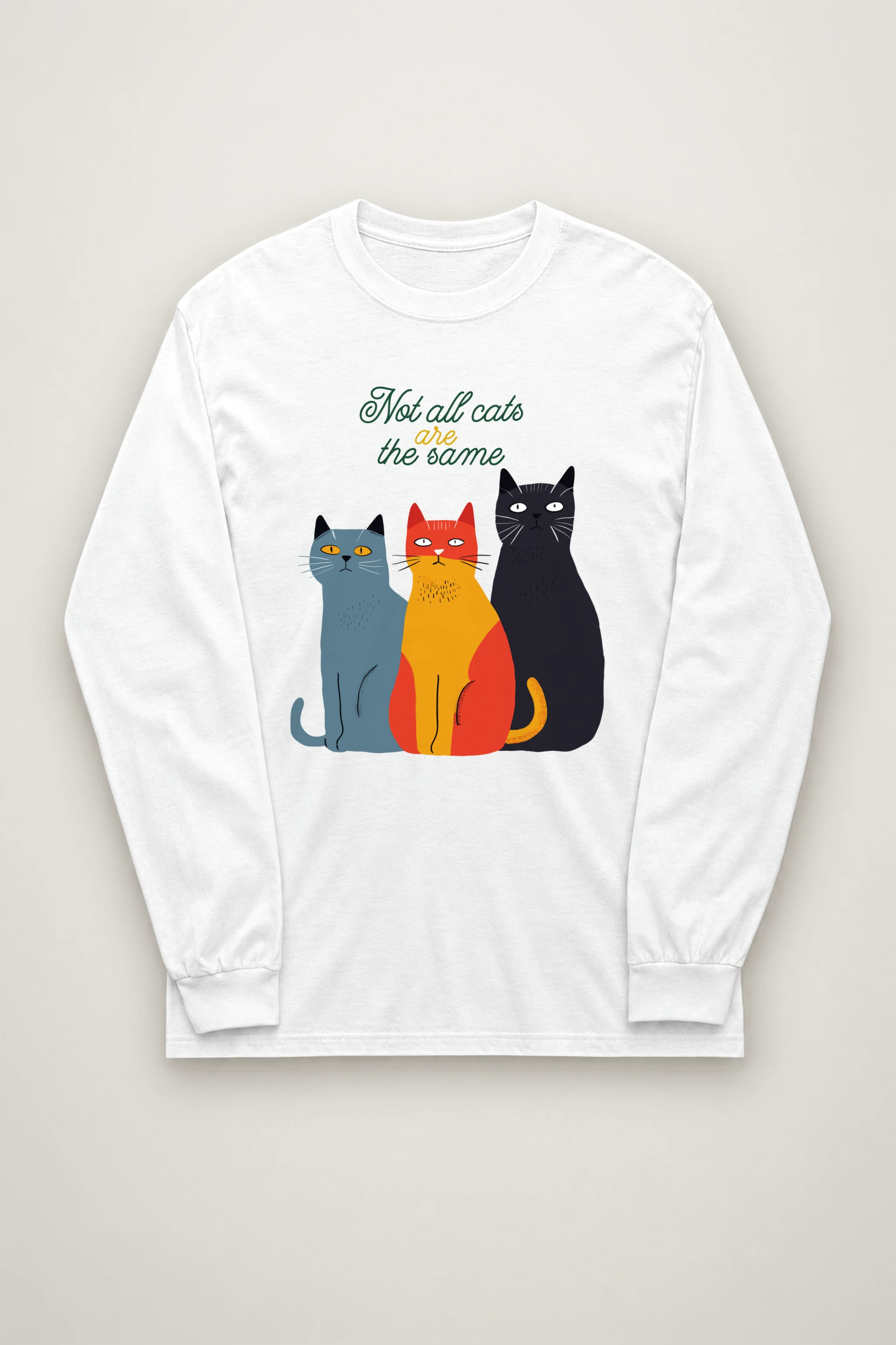 "Different Cats Club" Unisex Longsleeve T-shirt