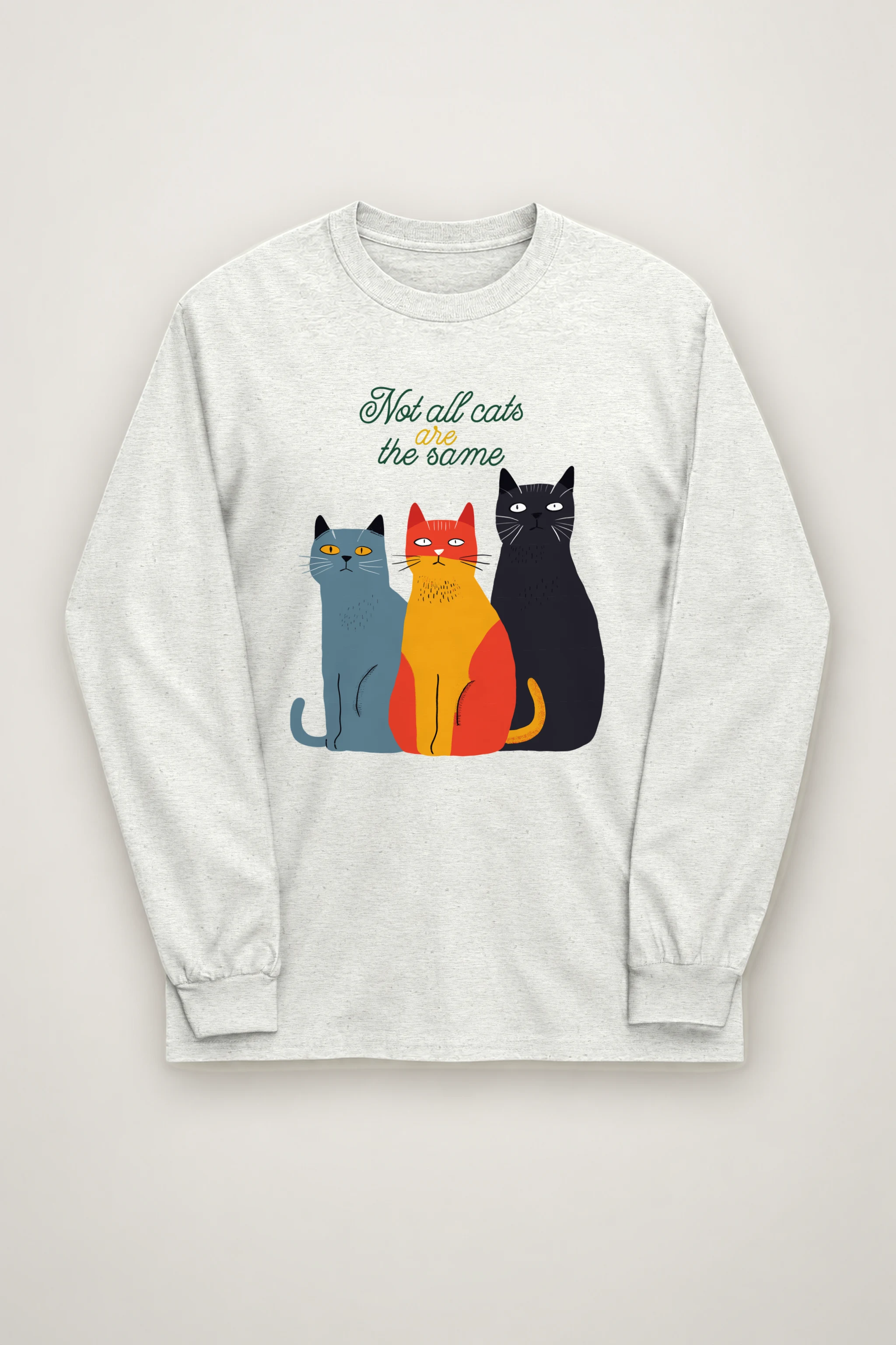 "Different Cats Club" Unisex Longsleeve T-shirt