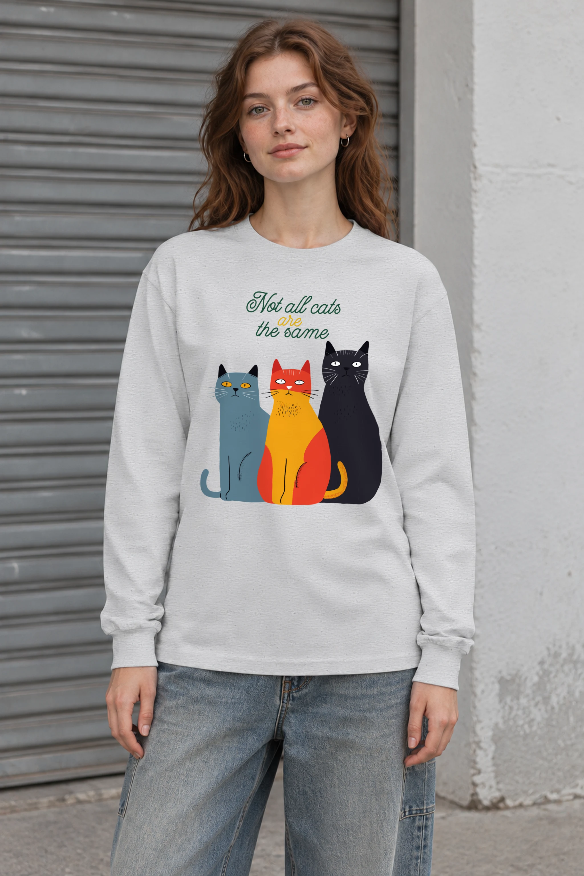 "Different Cats Club" Unisex Longsleeve T-shirt