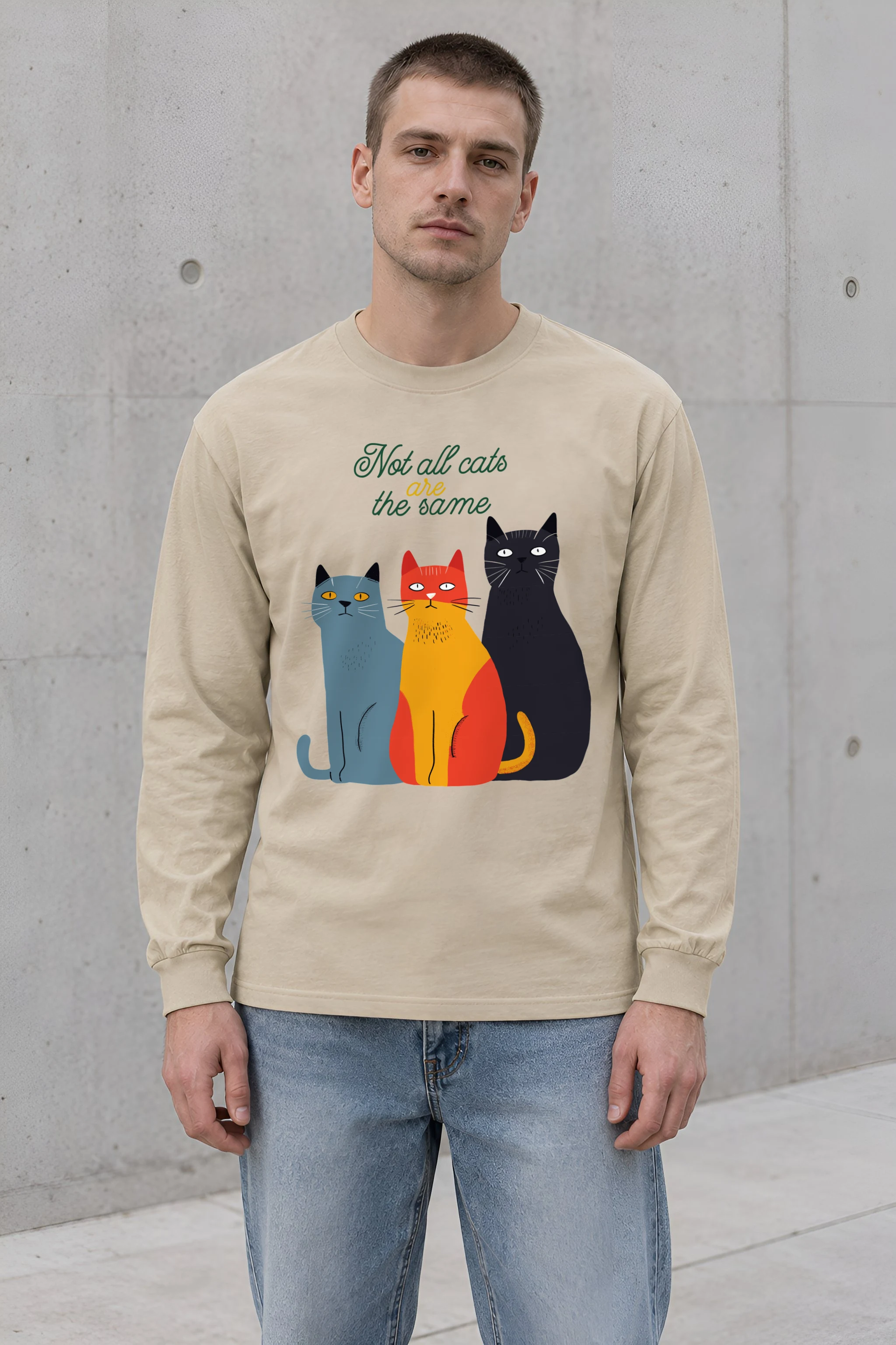 "Different Cats Club" Unisex Longsleeve T-shirt
