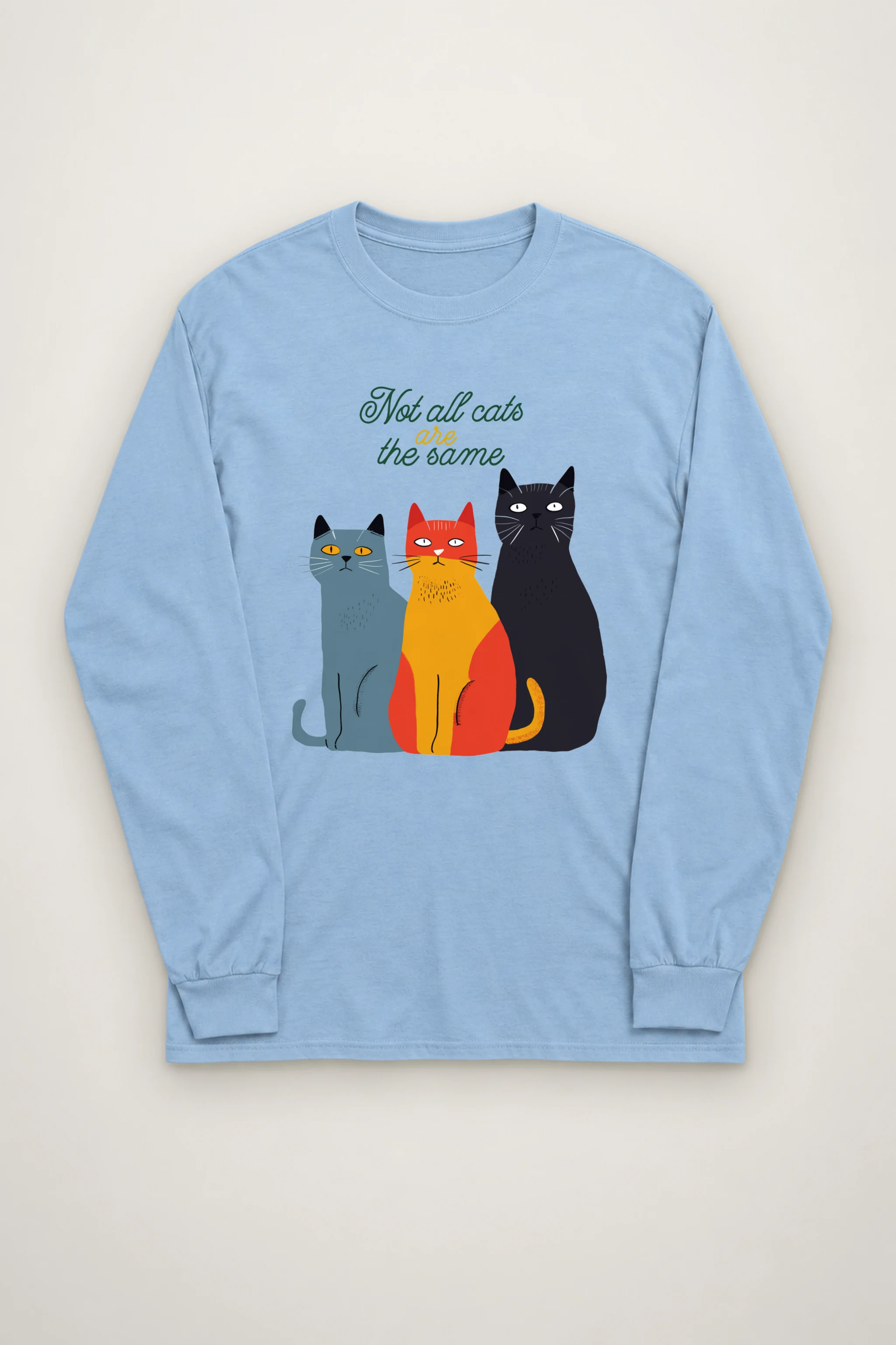 "Different Cats Club" Unisex Longsleeve T-shirt