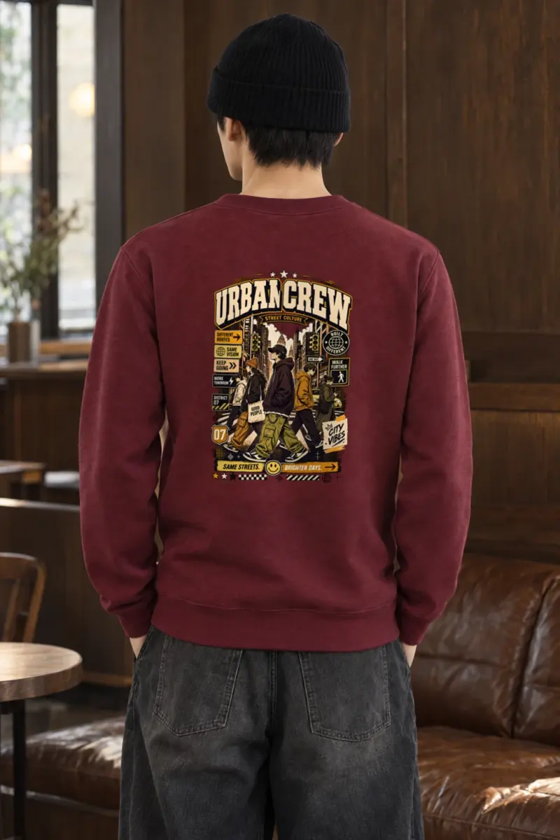 "Different Routes" Heavy Blend Unisex Crewneck Sweatshirt