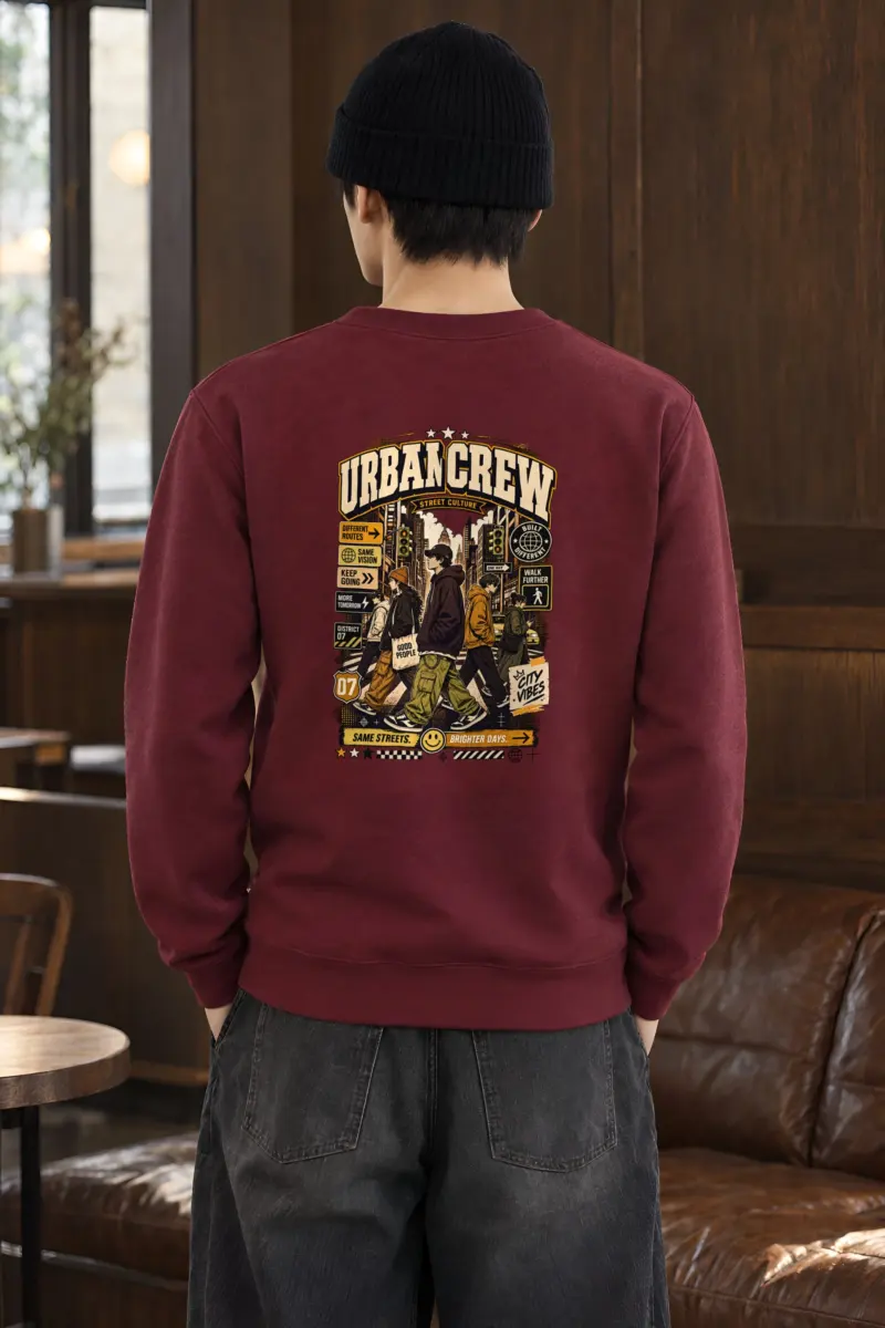 "Different Routes" Heavy Blend Unisex Crewneck Sweatshirt