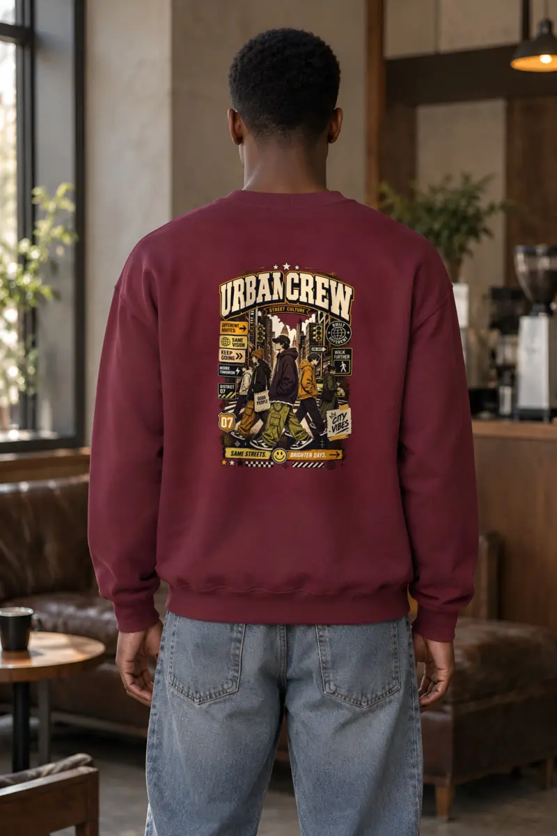 "Different Routes" Heavy Blend Unisex Crewneck Sweatshirt