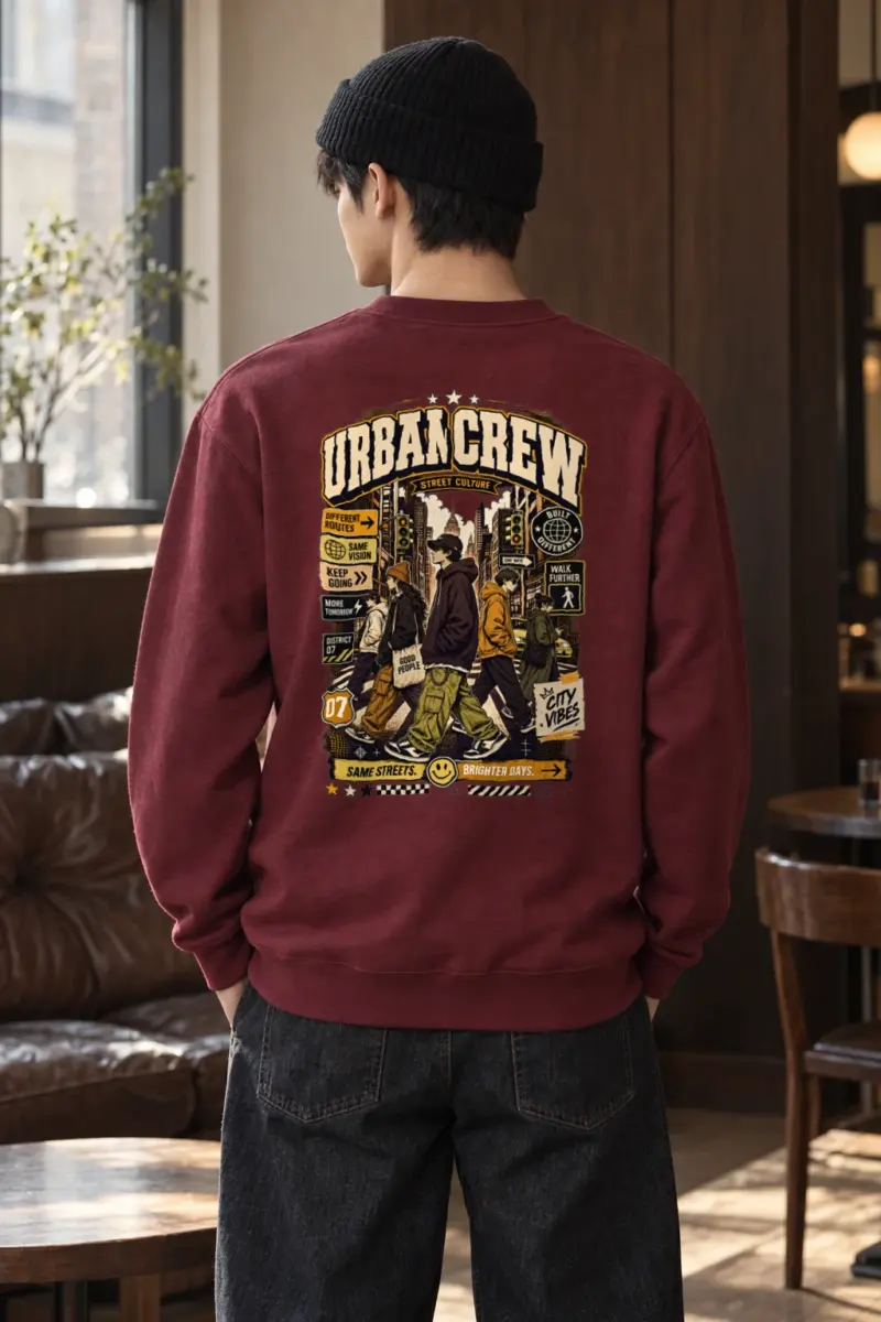 "Different Routes" Heavy Blend Unisex Crewneck Sweatshirt