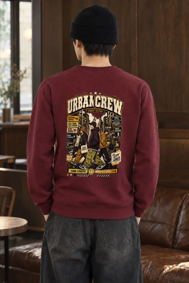 "Different Routes" Heavy Blend Unisex Crewneck Sweatshirt