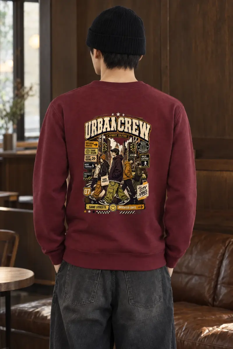 "Different Routes" Heavy Blend Unisex Crewneck Sweatshirt
